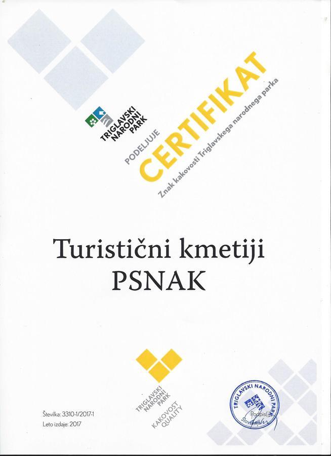 Turisticna Kmetija Psnak Apartamento Mojstrana Exterior foto